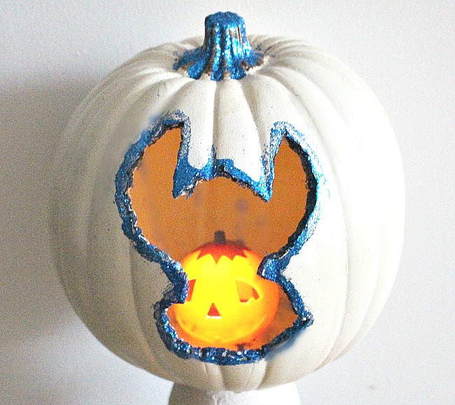 halloween pumpkin with lilo and stitch disney silhouette