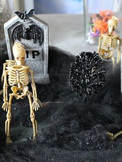 Spooky Skeleton Graveyard-Halloween Decor Blog Hop Our Crafty Mom