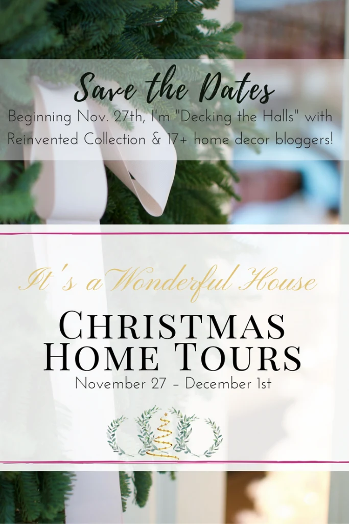 Christmas Home Tour & Blog Hop - It's A Wonderful House #christmashometour #christmas #holidayhome