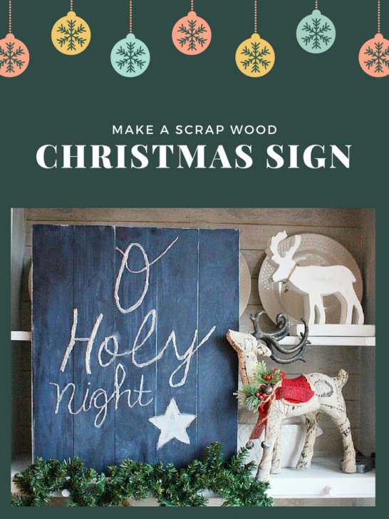 DIY Lighted Christmas Sign