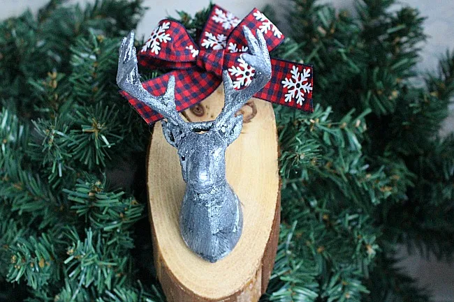 DIY Wood Slice Deer Ornament-Our Crafty Mom