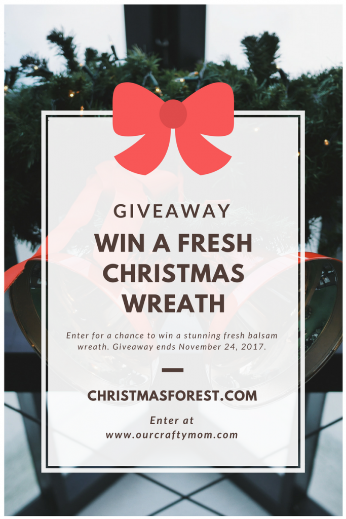 Christmas Wreath Giveaway - Our Crafty Mom