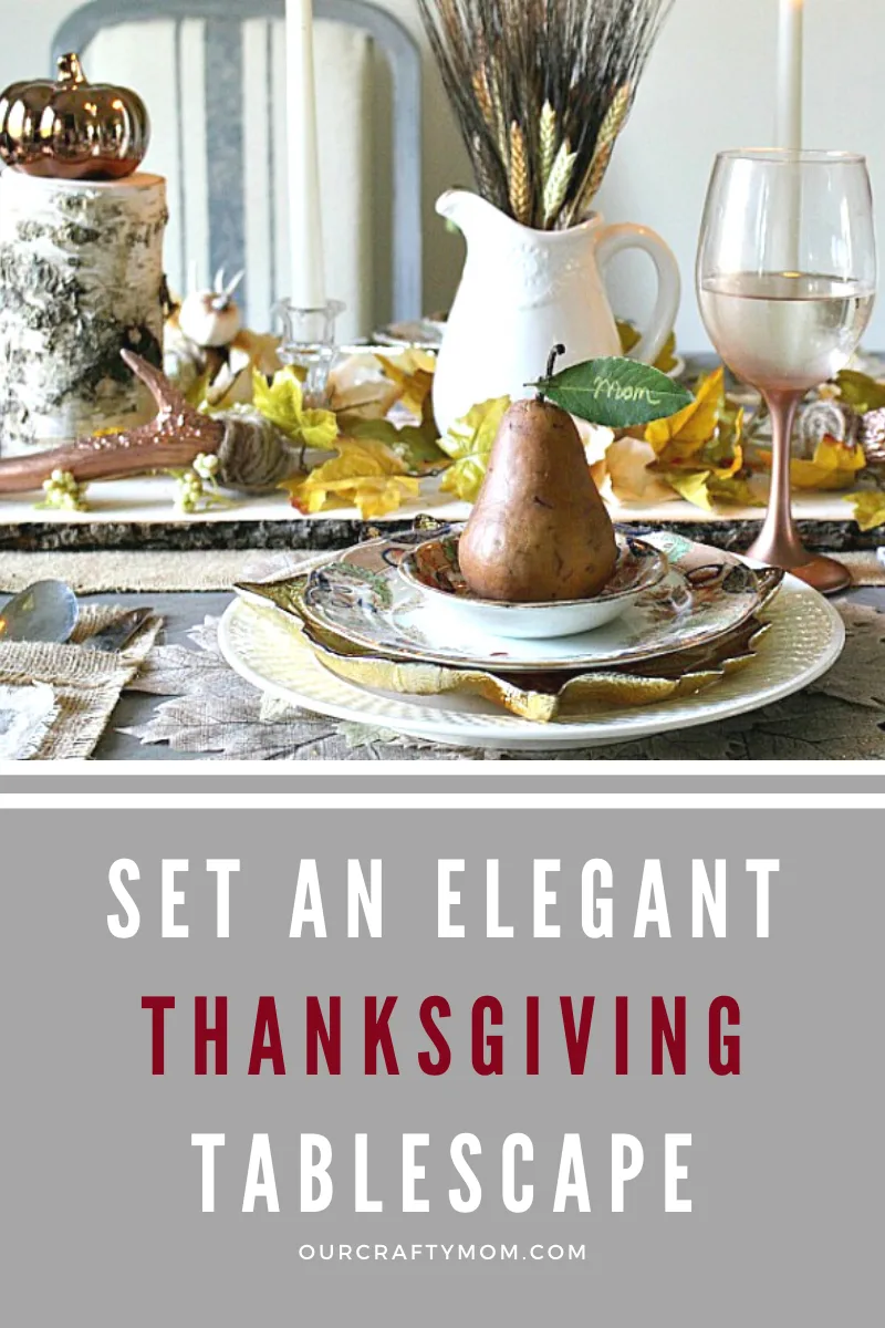 thanksgiving tablescape pin image