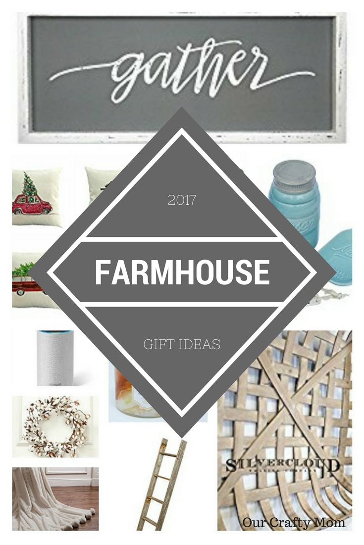Holiday Gift Guide - Farmhouse Style Gift Ideas Our Crafty Mom #christmasgiftguide #giftguide #farmhouse