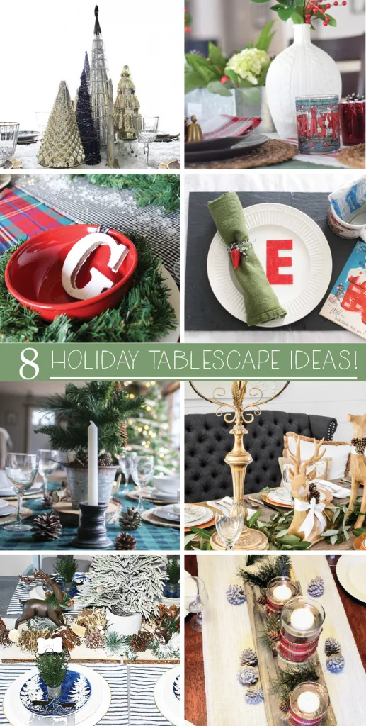 Create A Woodland Themed Tablescape & Blog Hop Our Crafty Mom #christmas #tablescape #bloghop