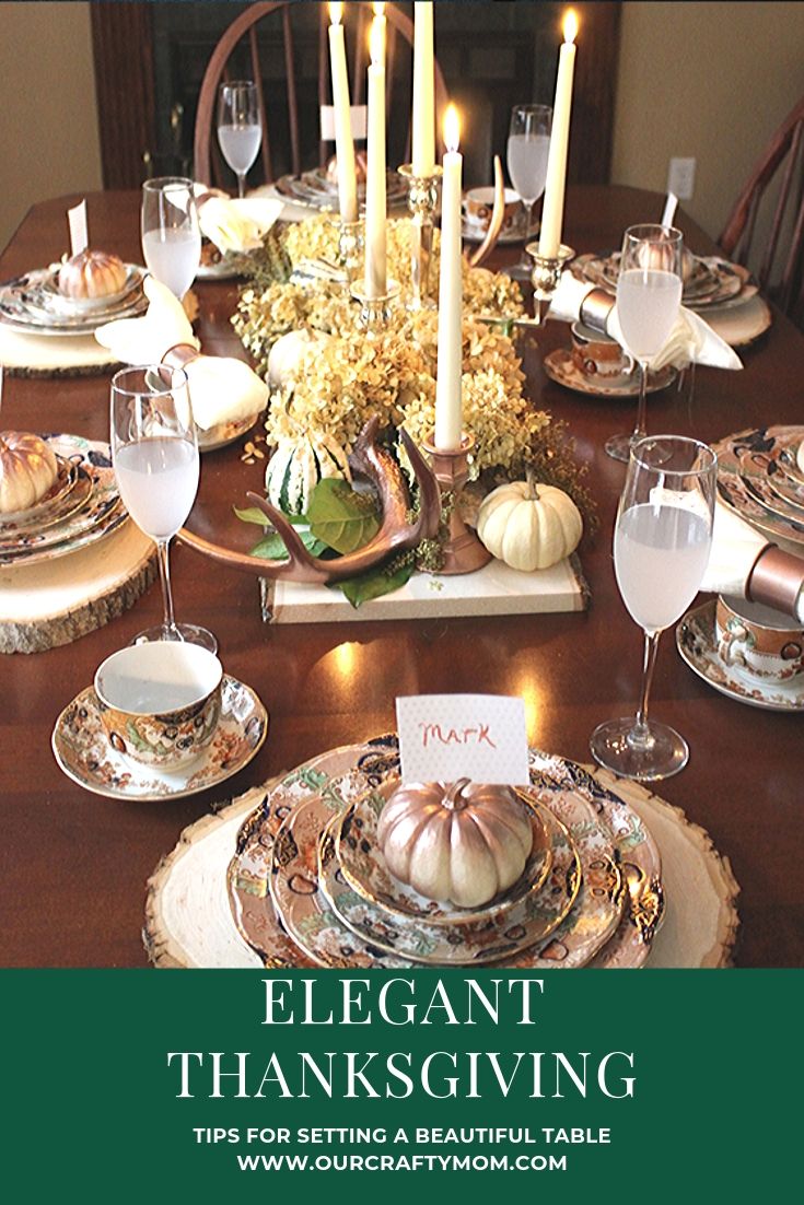 elegant thanksgiving tablescape