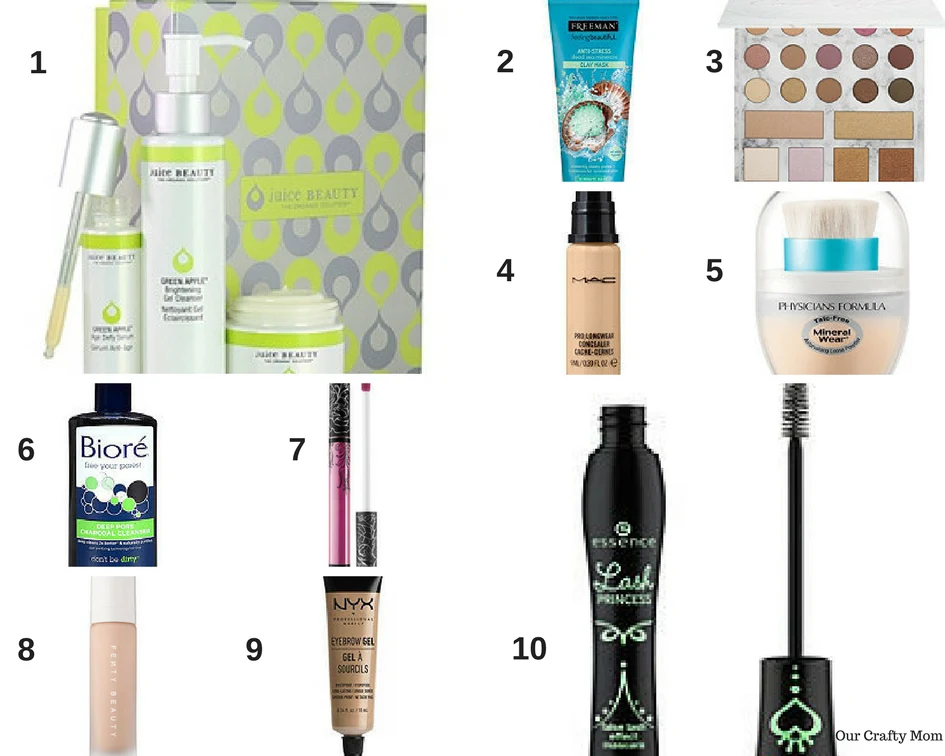 Top 10 Must Haves For Skin Care And Makeup - Our Crafty Mom #juicebeauty #skincare #makeup #giftguide 
