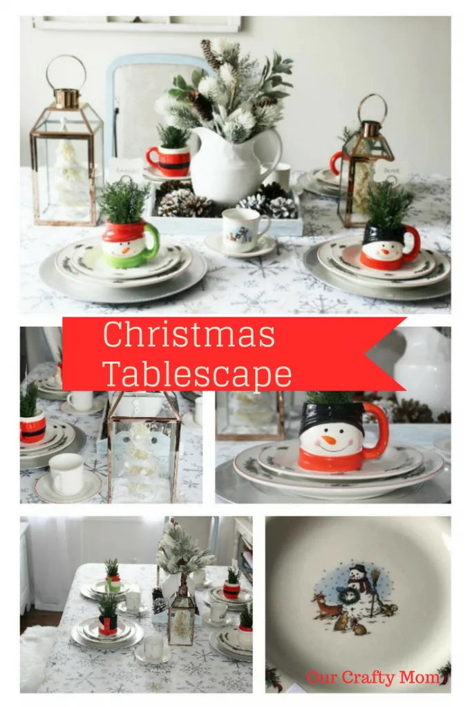 Create A Cozy Christmas Tablescape Our Crafty Mom #christmastablescape #christmas #tablescape 