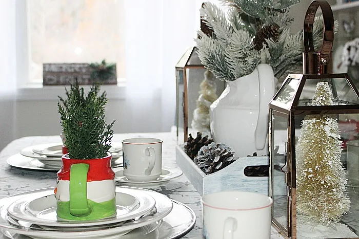 Create A Cozy Christmas Tablescape Our Crafty Mom #christmastablescape #christmas