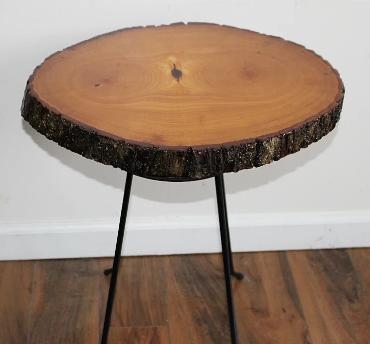 DIY Wood Slice Table Our Crafty Mom