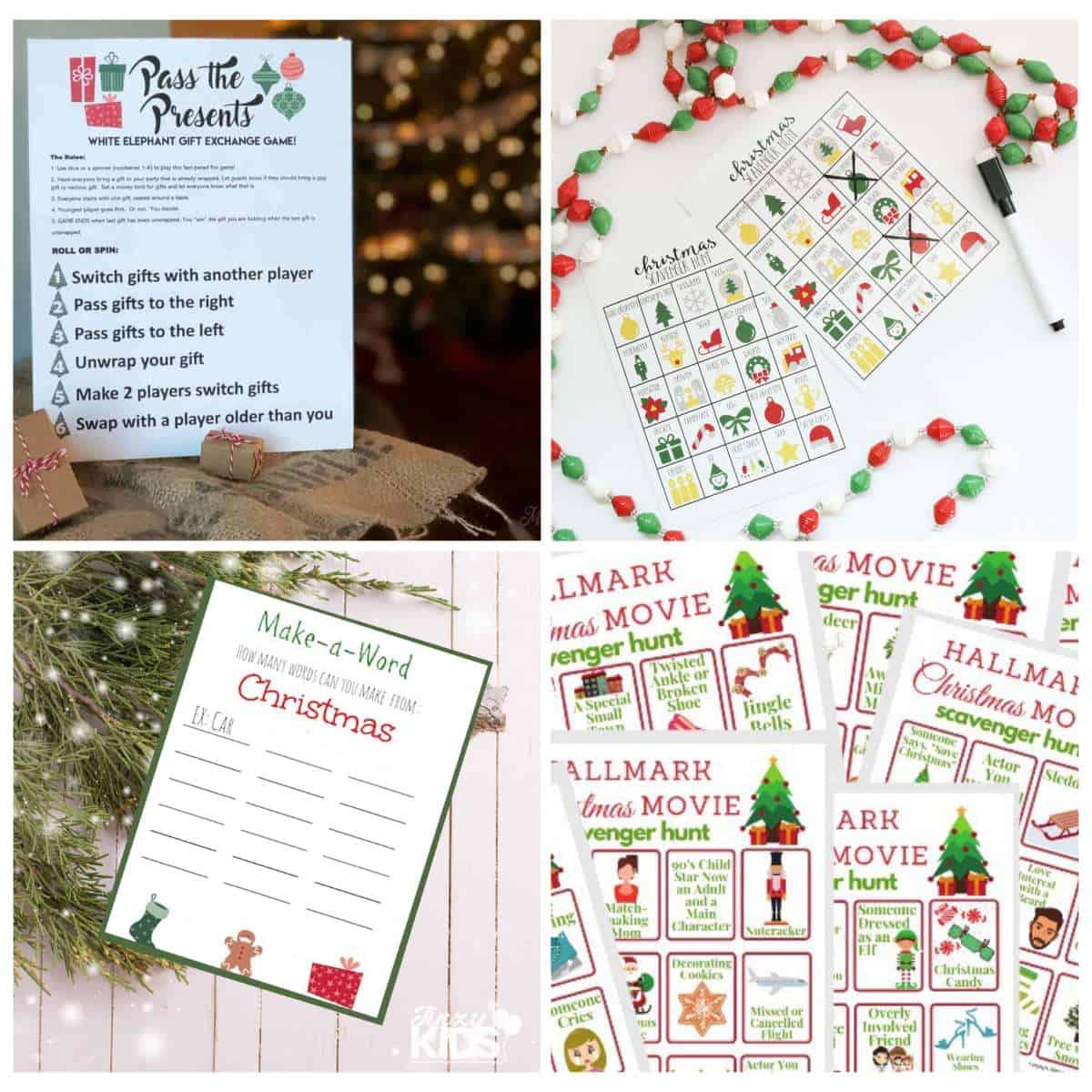 holiday party games for families