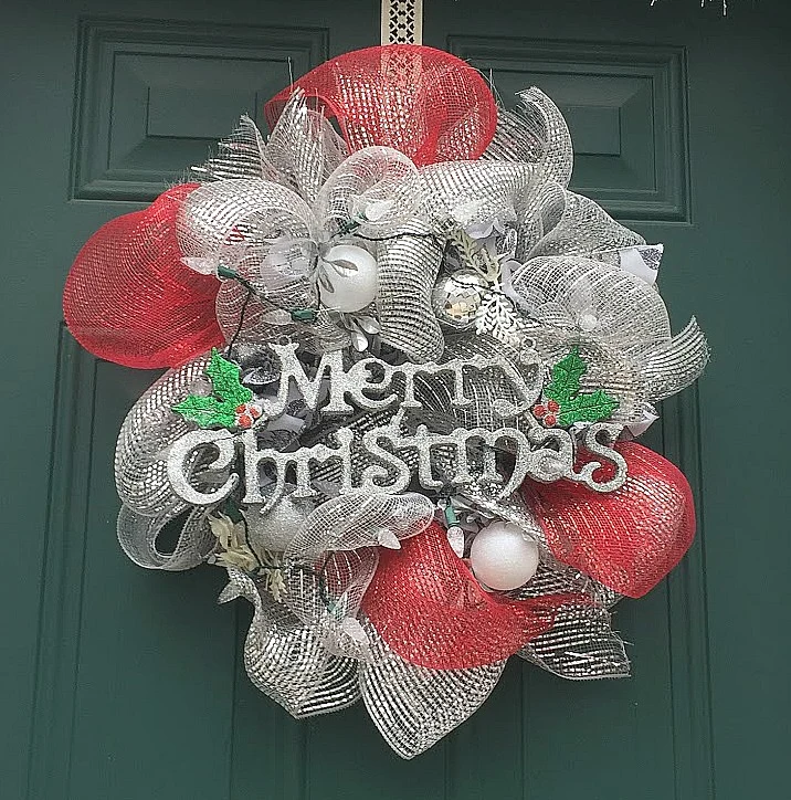 Outdoor Christmas Front Entry