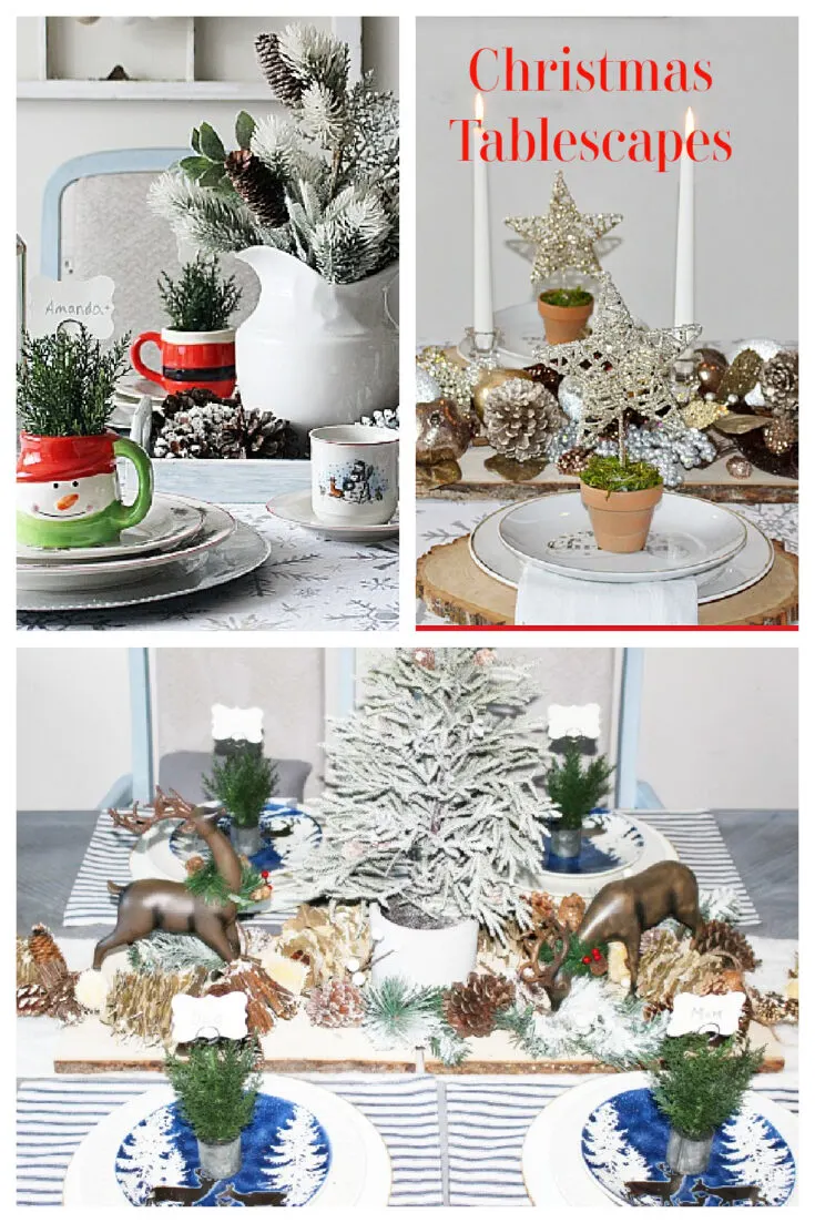 Christmas tablescapes