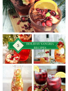 5 Holiday Sangria Recipes and Merry Monday #183 - Our Crafty Mom #merrymonday #holidaysangria #christmascocktails