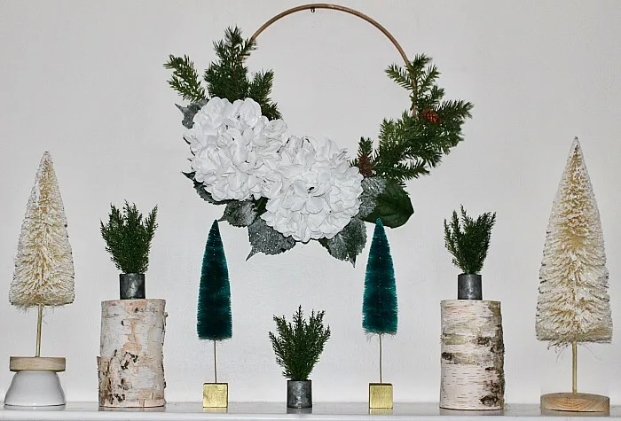 Decorate Your Mantel For Winter - Our Crafty Mom #wintermantel #winterdecor