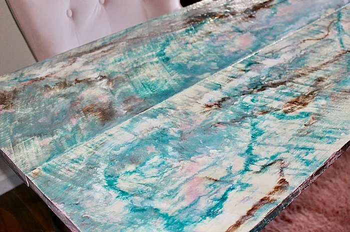 How To Make A Beautiful Epoxy Resin Desk Our Crafty Mom #epoxyresin 