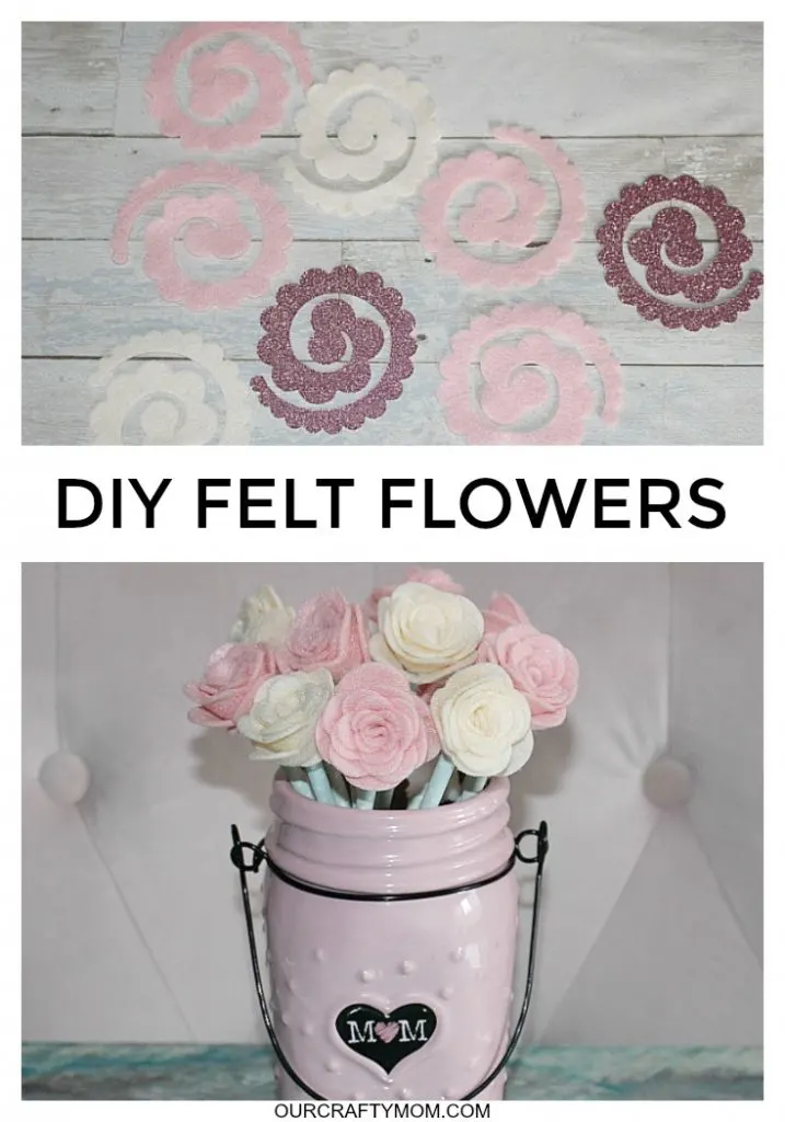 DIY felt flowers