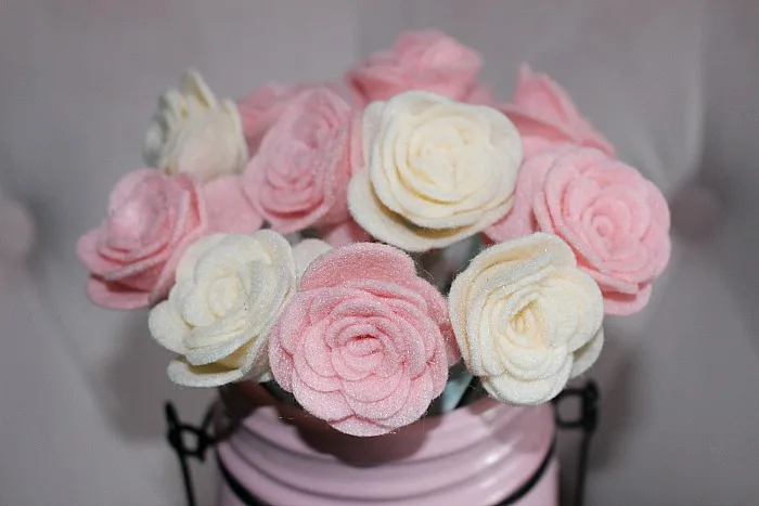 How To Make Pretty Felt Roses-Easy Tutorial Our Crafty Mom 