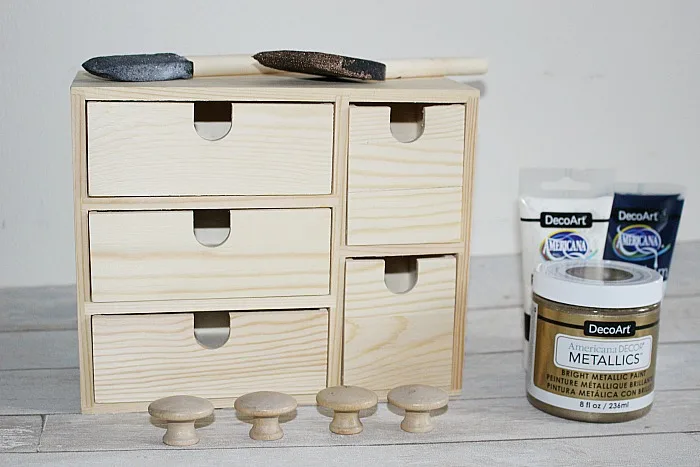 IKEA Moppe Mini Chest Of Drawers Hack Our Crafty Mom #IKEAhack #craftstorage