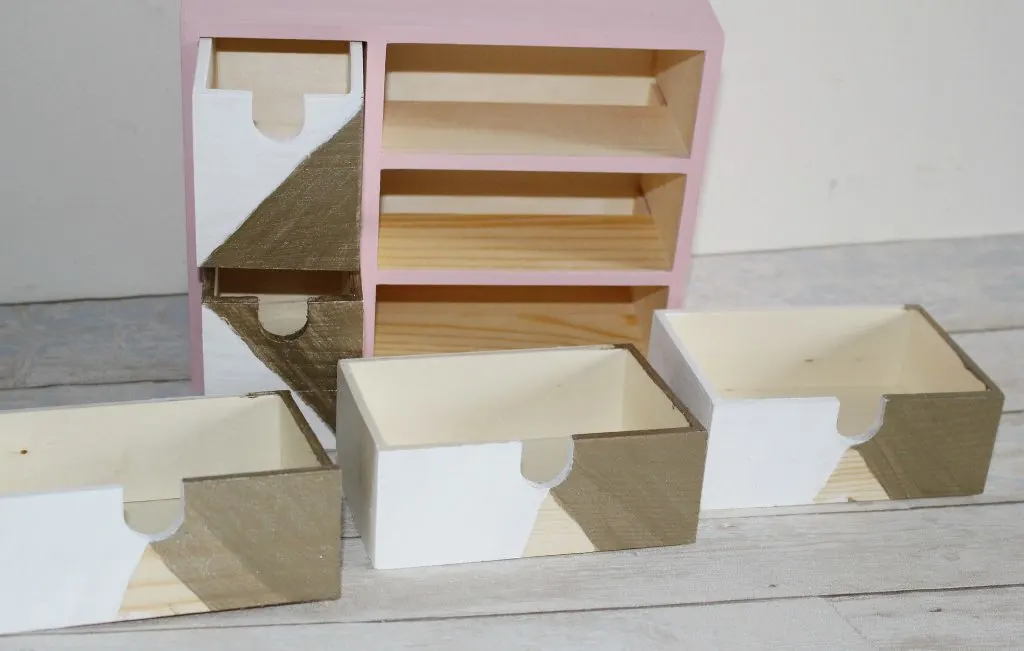 IKEA Moppe Mini Chest Of Drawers Hack Our Crafty Mom #pinterestchallenge #IKEAhack #craftstorage