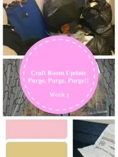 Craft Room Makeover Update Week 3 Our Crafty Mom #craftroomchallengeupdate #craftroom
