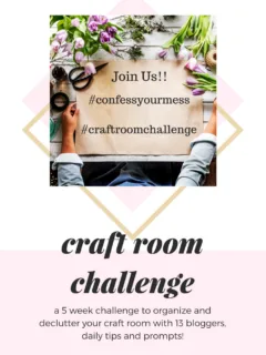 craft room makeover challenge Our Crafty Mom #confessyourmess #craftroomchallenge