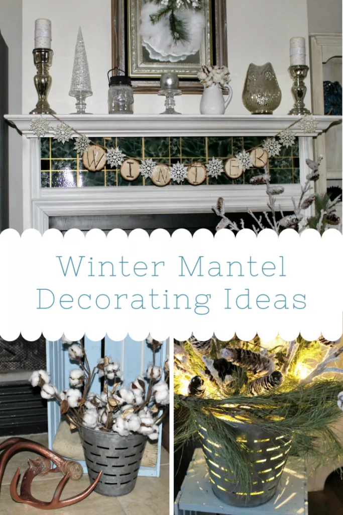 winter white mantel ideas our crafty mom