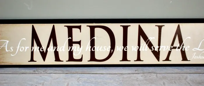 How To Make A Modern Sign From A Thrift Store Find Our Crafty Mom #woodsign #upcycled #thriftstore