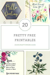 20 Pretty Free Printables For Your Home Our Crafty Mom