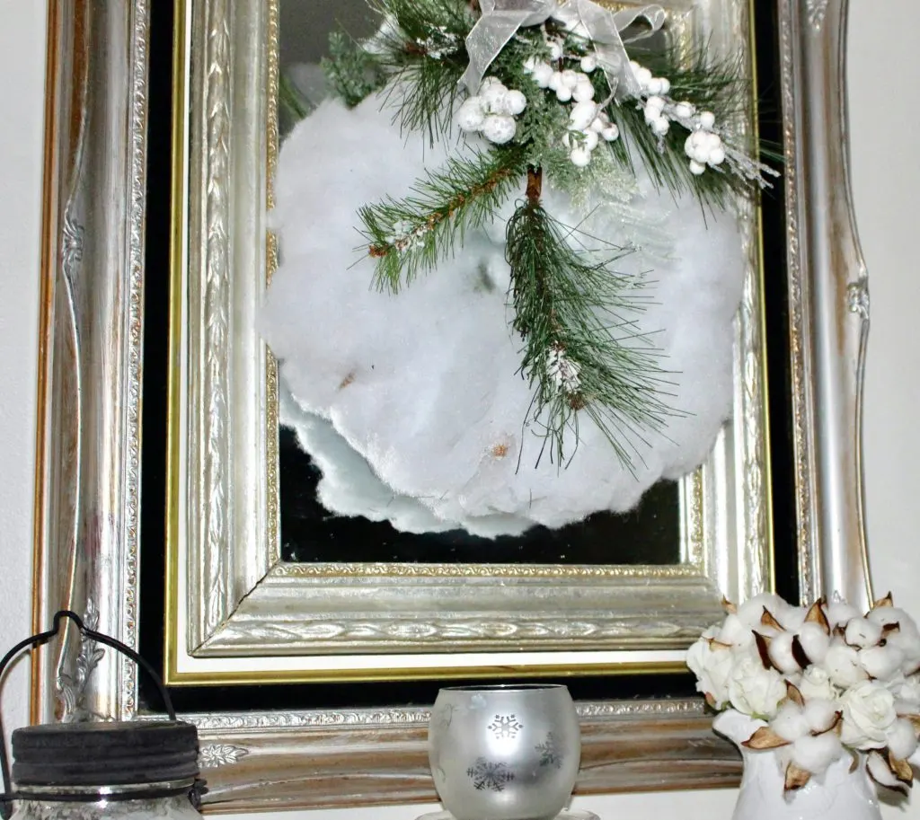 winter white wreath our crafty mom