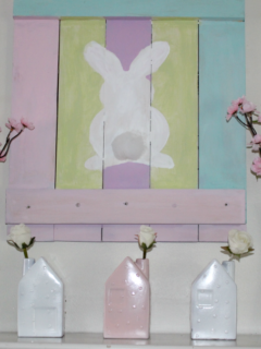 How To Make An Adorable Pallet Wood Spring Bunny Sign