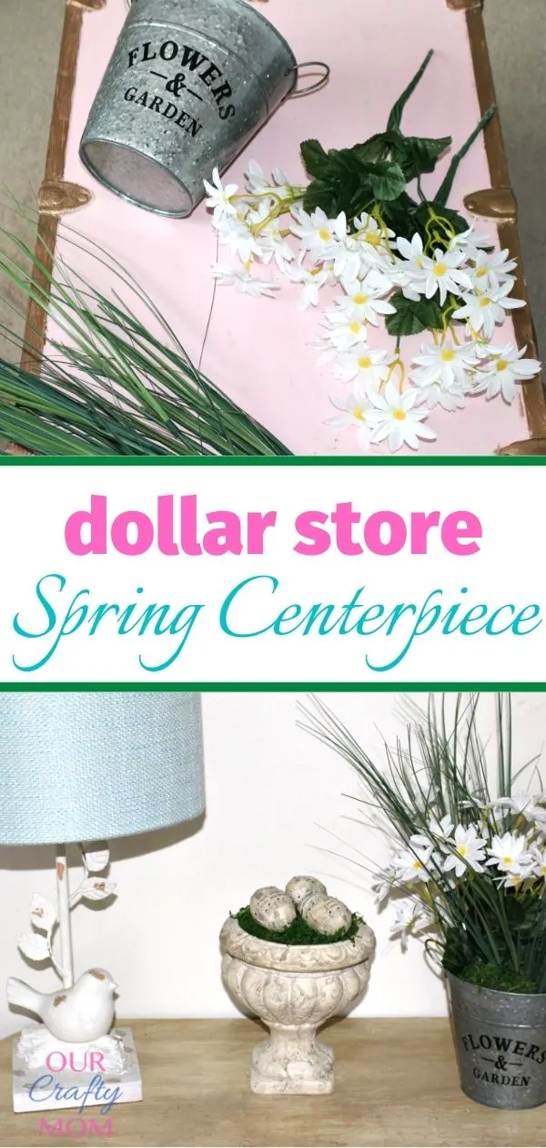 dollar store spring arrangement supplies