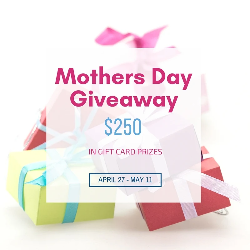 Mother’s Day Giveaway - $250 In Gift Card Prizes Our Crafty Mom #giveaway #giftcards #mothersday #prizes
