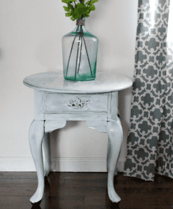 How To Easily Update A Thrift Store Table With Milk Paint Our Crafty Mom