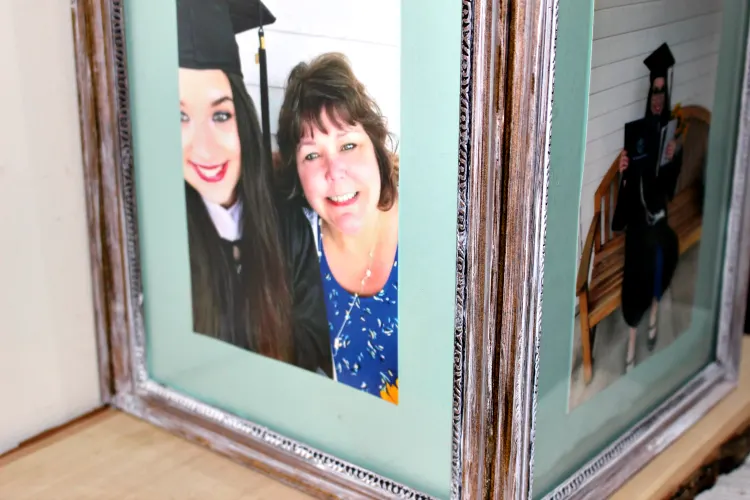 Easy DIY Graduation Photo Frame Card Box with photos