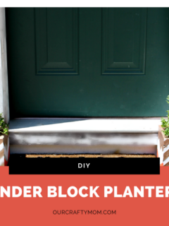 Easily update Cinder Blocks with metallic paint and designs of your choice for a fun, inexpensive planter option!