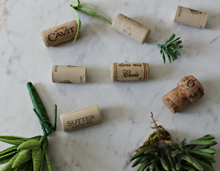 Quick And Easy DIY Wine Cork Succulent Our Crafty Mom