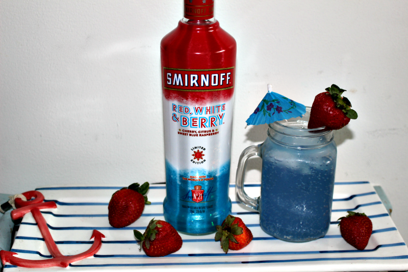 Easy To Make Red White And Berry Patriotic Cocktail Our Crafty Mom #summercocktailseries #redwhiteandberryvodka