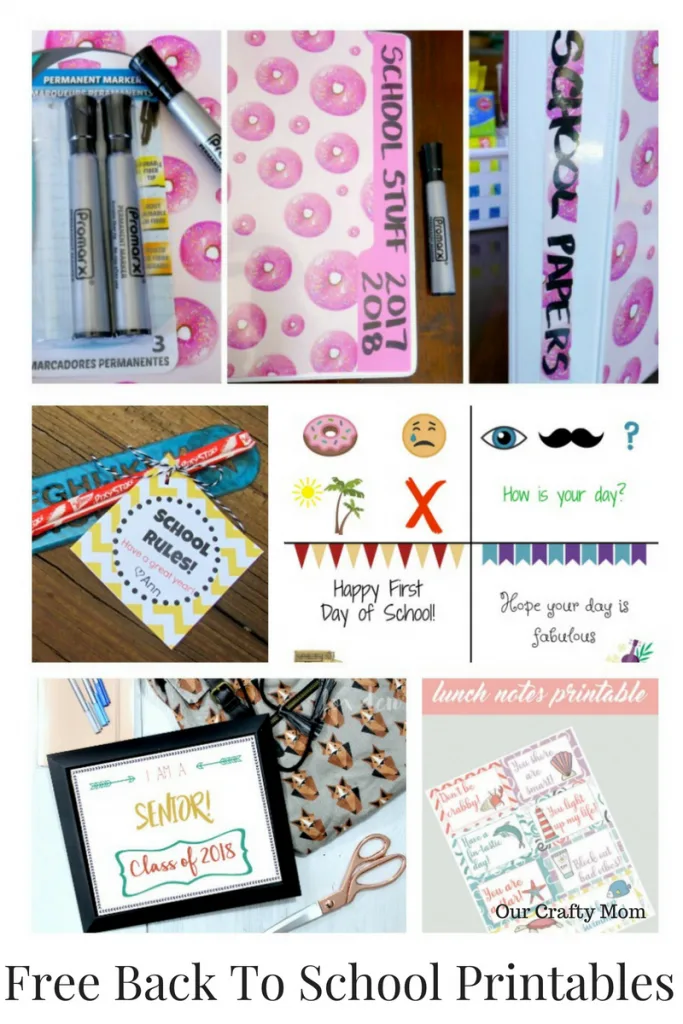 Back To School Free Printables Merry Monday Our Crafty Mom