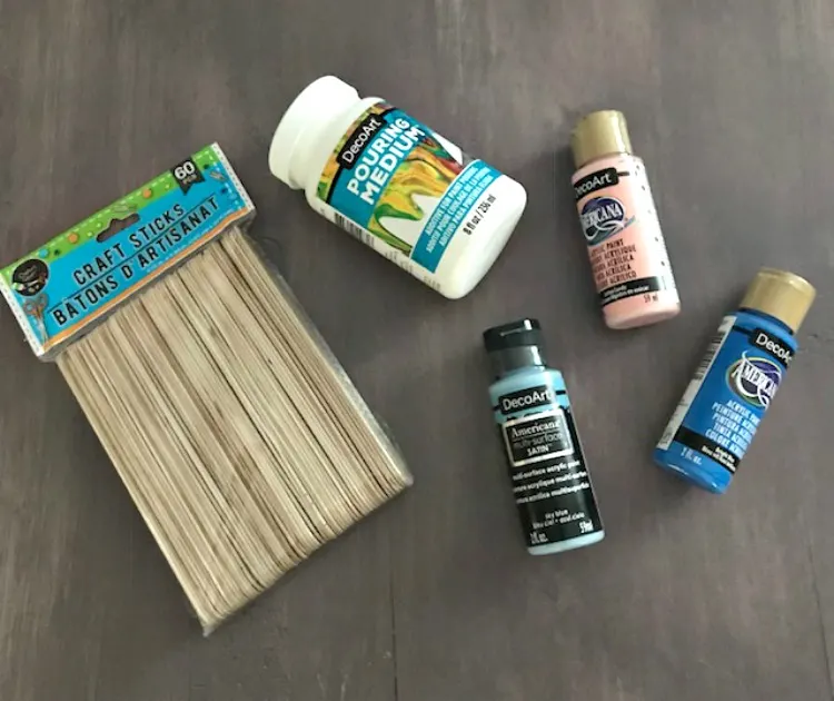How To Make Fun Paint Poured Popsicle Stick Bracelets 