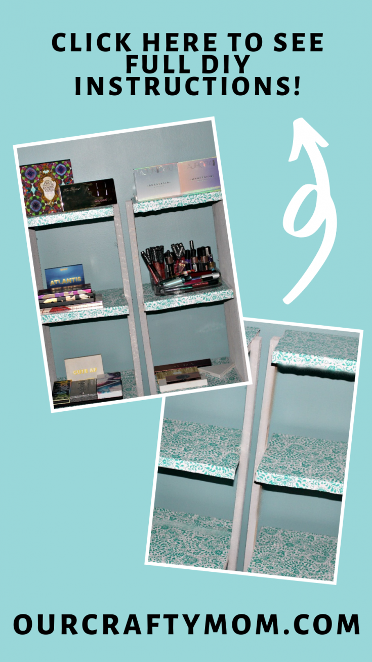 DIY IKEA Shelf Easy Hack For Makeup Storage