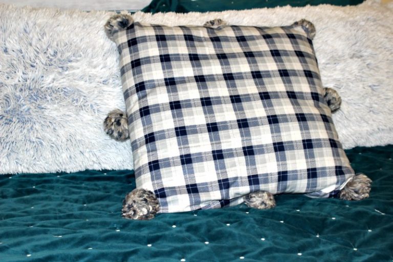 Make A Cozy NoSew Flannel Throw Pillow
