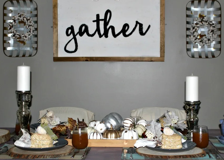 Metallic Fall Dining Room Our Crafty Mom