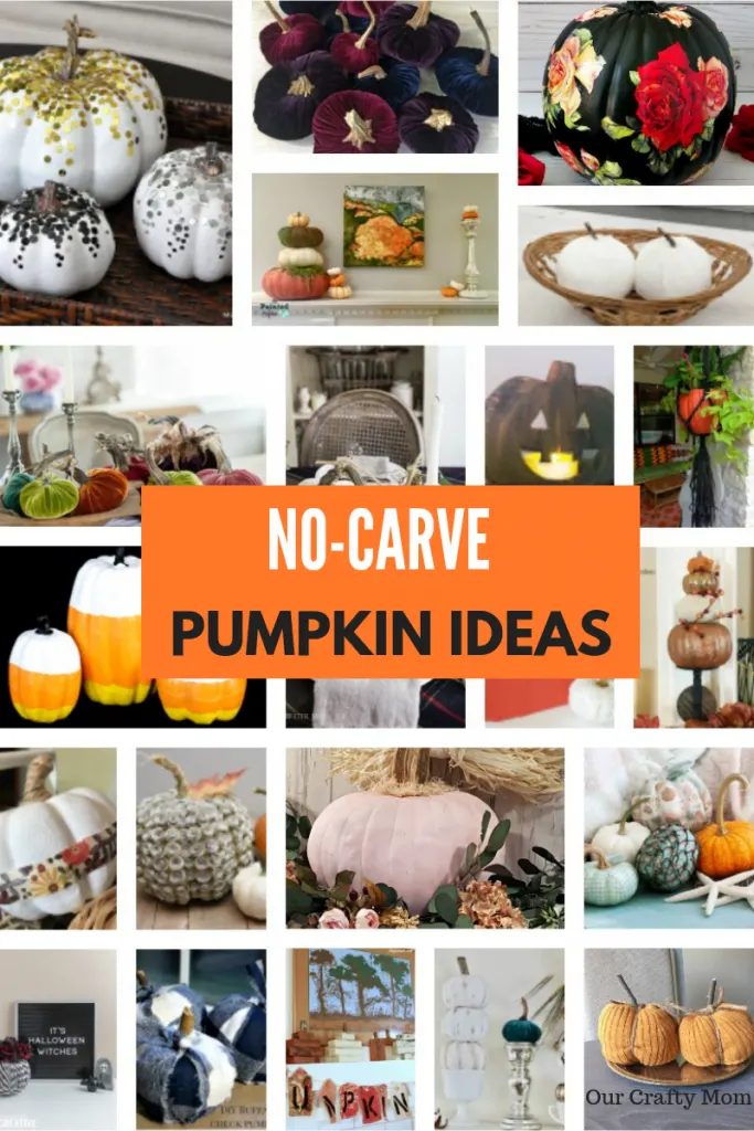 No-Carve Pumpkin Decorating Ideas Our Crafty Mom