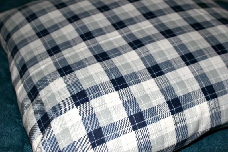 Plaid Flannel Fabric Pillow Our Crafty Mom