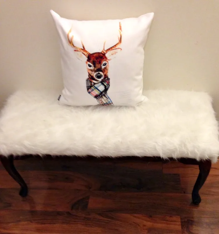 Refinished Fur Bench