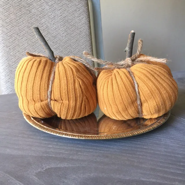 fabric pumpkins