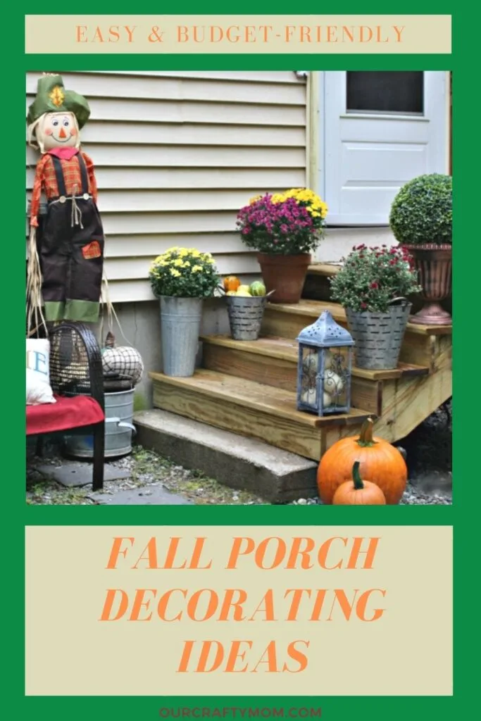 small porch decorating for fall