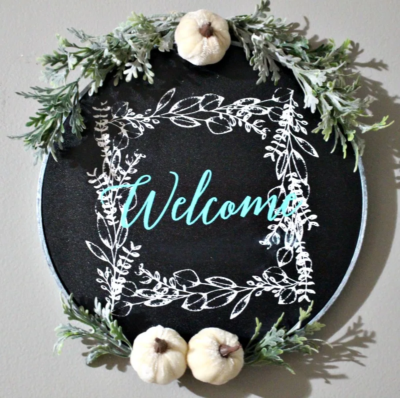 Finished Welcome Wreath