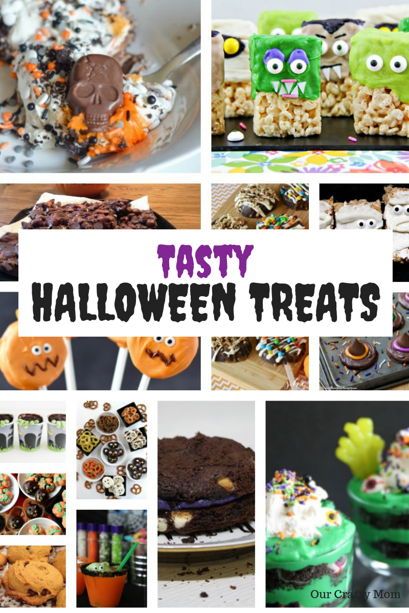 15 Tasty Halloween Treats The Kids Will Love! #ourcraftymom #halloweentreats #halloween #halloweensnacks